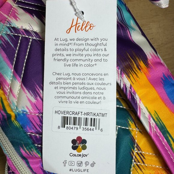 Lug Hovercraft Sling Bag in Heart Ikat Multi NWT - Picture 3 of 10